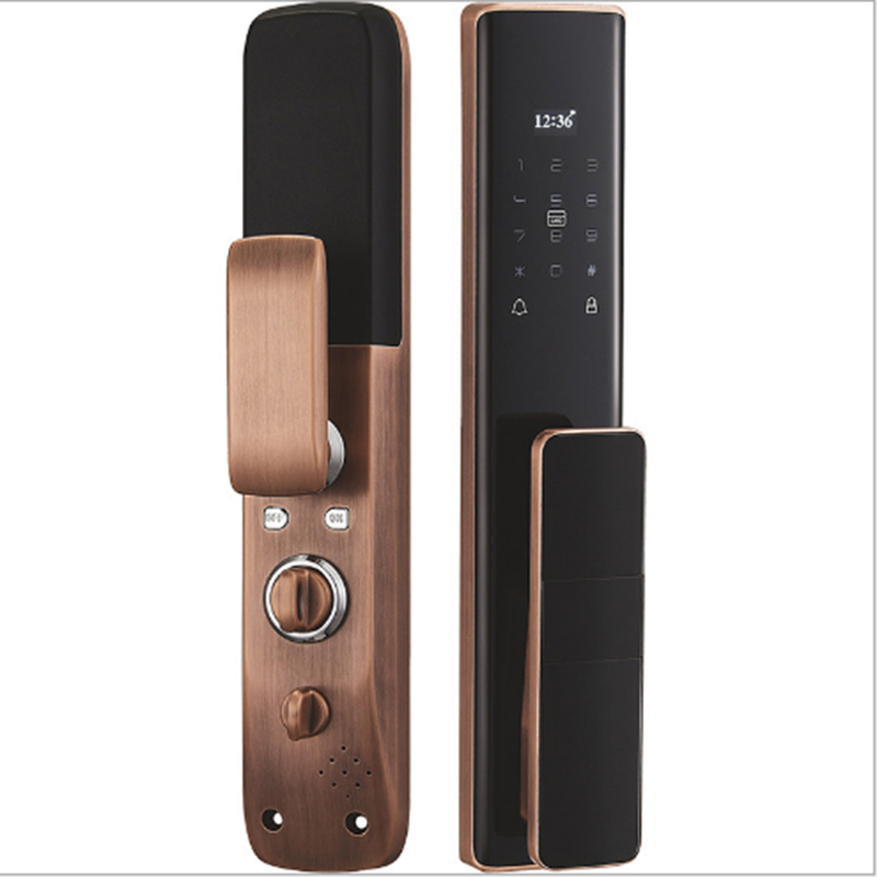 S912 Smart Remote Control Residence Biometric Locks Fingerprint Digital Code Card Key Tuya WiFi APP Smart Door Lock