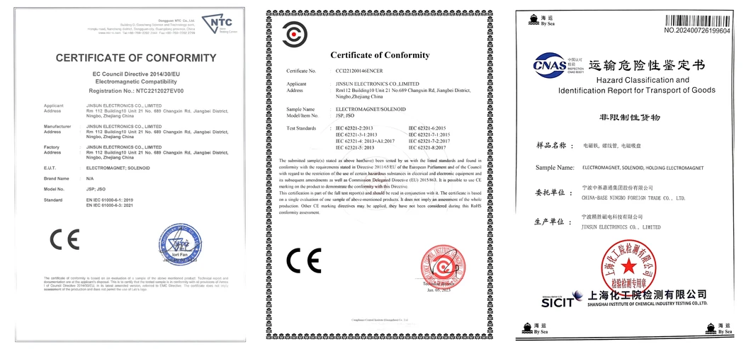 CE and ROHS Compliance Certificate Profile