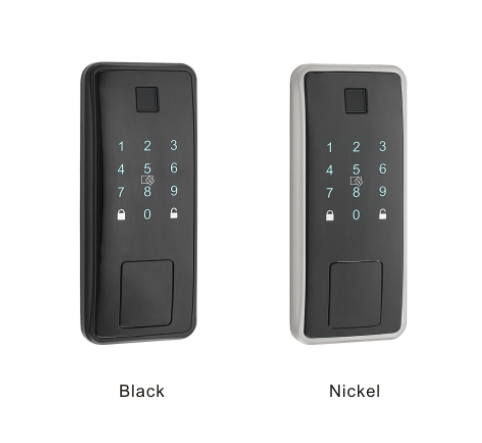 Smart Home Zinc Electronic Keyless Entry Door Lock Auto-Locking Waterproof Touchscreen Keypad Fingerprint App Control Zinc
