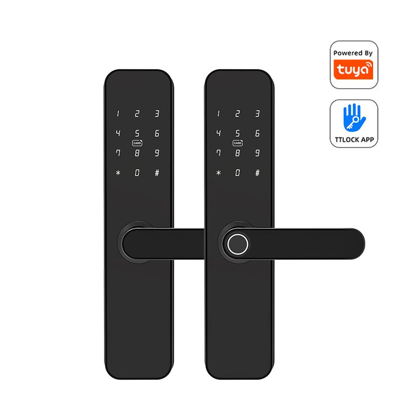 Tuya Ttlock APP Control Fingerprint Electronic Digital Touch Screen Keypad Code Smart Door Lock