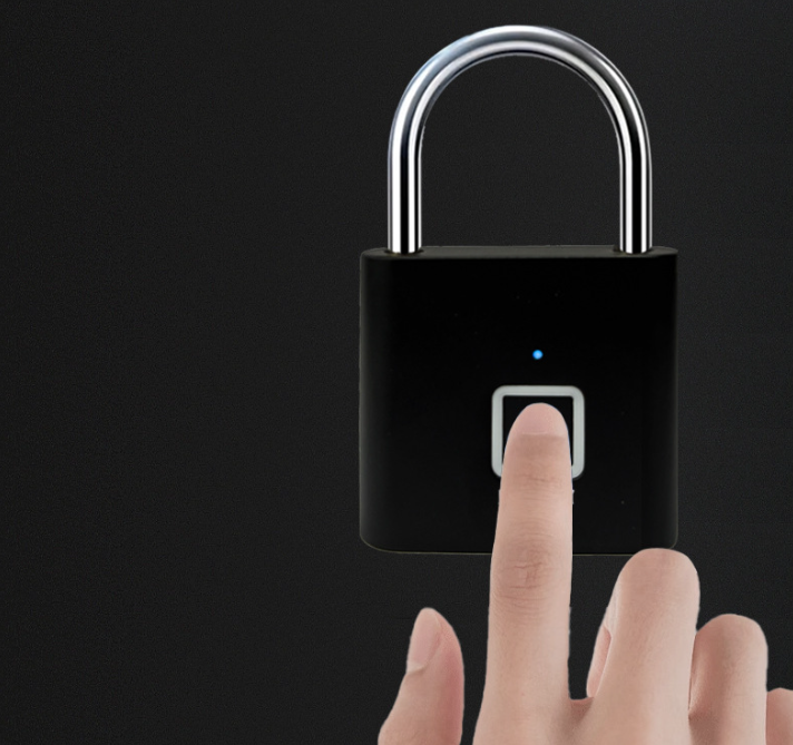 China Manufacture High Quality Smart Padlock Zinc Alloy Fingerprint Lock Anti-theft for Office/home
