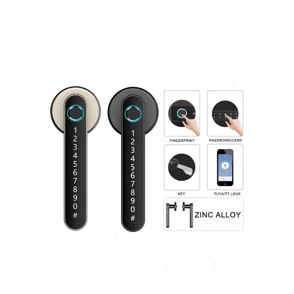 Top Sales TUYA APP Smart Lock Door Fingerprint Biometric Cerradura Inteligente Con Digital Electronic Fingerprint Smart Lock