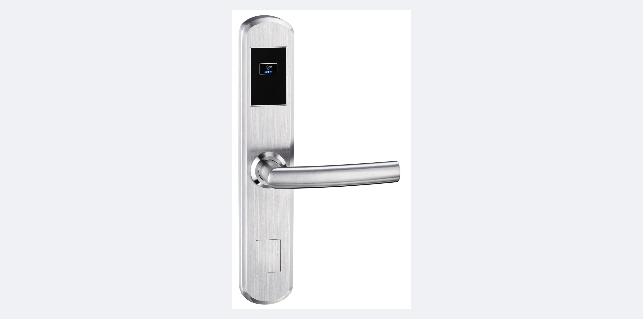 Smart for Hotel Door Lock FDHL-E200-S-BLE Slim Stainless Steel RFID Keyless Digital TTLock Cloud Tuya App | Fox Domotics