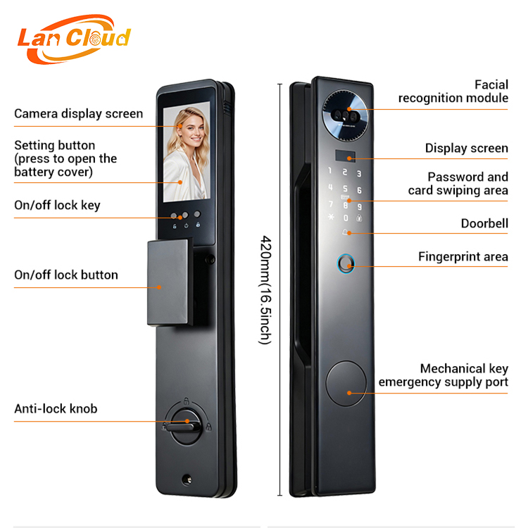 High Performance Fingerprint Door Lock Intelligent Digital Remote Control Electric Automatic Smart Door Lock for Home