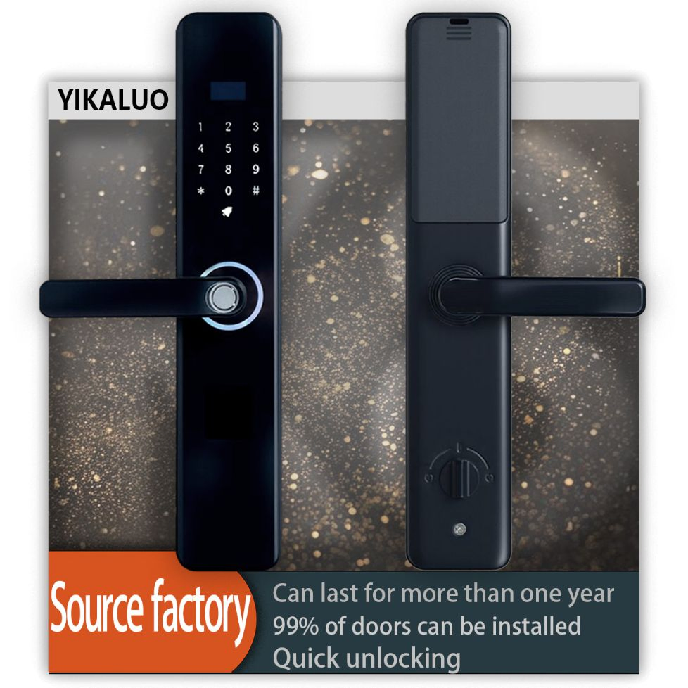 Intelligent Smart Lock - Interior Wooden Door Smart Digital Locks Fingerprint Code Key APP Mortise 5050 for Family Use