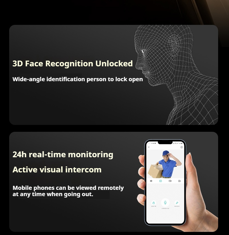 Smart Lock WIFI Tuya Ttlock APP Control Fingerprint Electronic Digital Touch Screen Keypad Code Key Smart Door Lock
