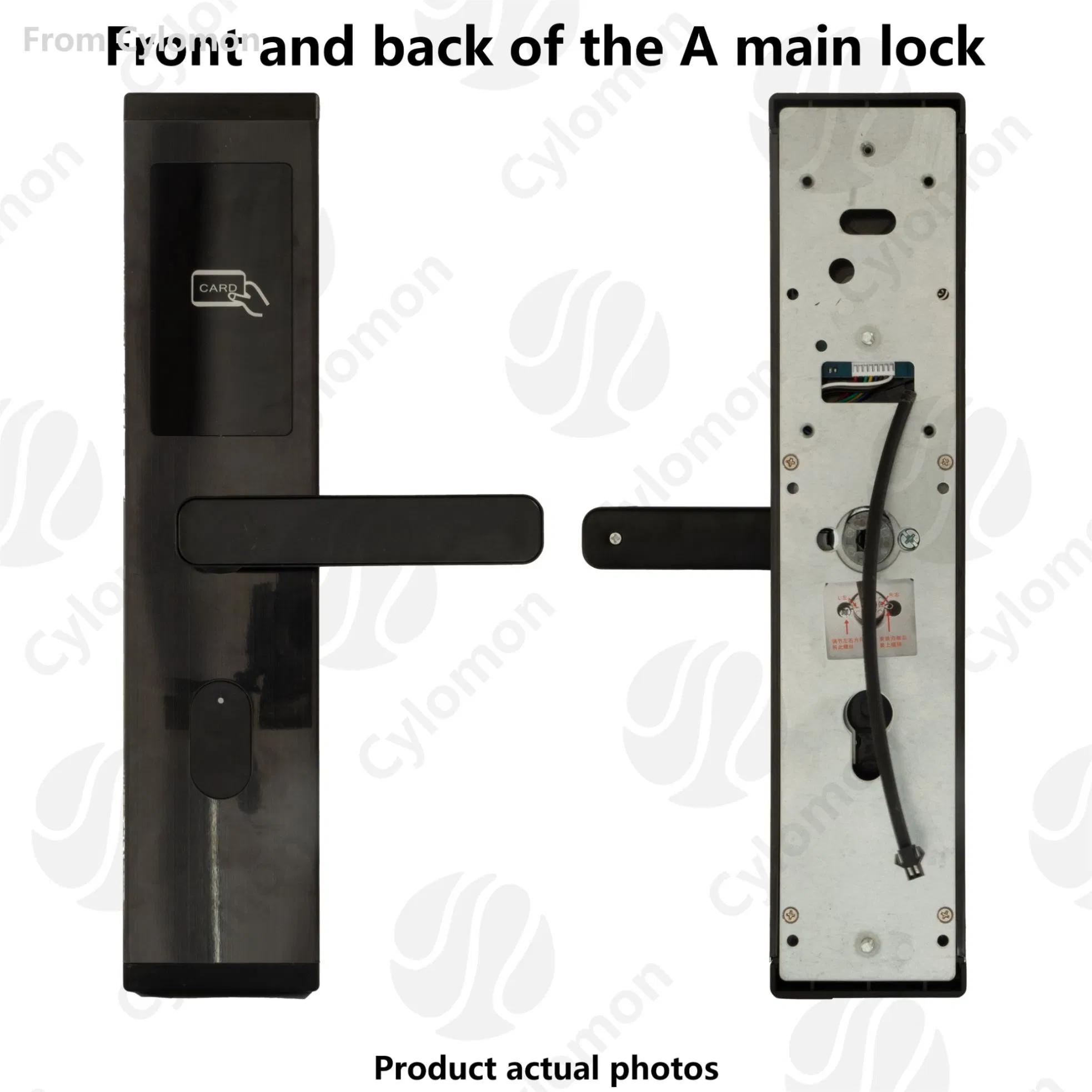 Bluetooth Hotel Card 304 Stainless Steel Digital Intelligent Office EU Mortise Hot Selling Handle Keyless Hotel Lock with Mobile APP Open