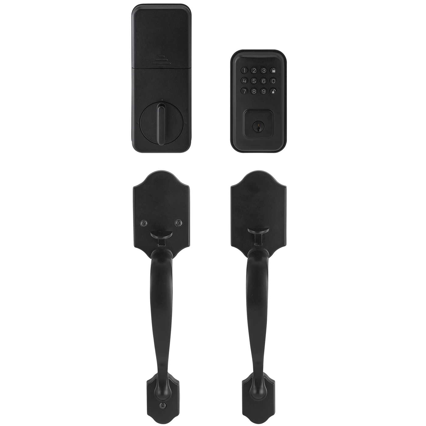 Tuya Smart Door Lock, Keyless Entry Fingerprint Password Keypad Deadbolt, Electronic Security Lock with App Control