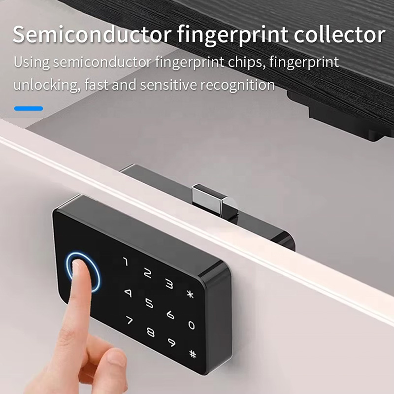 Digital Safety Keyless Rfid Code Fingerprint Ttlock Bluetooth Electronic Rechargeable Smart Kitchen Cabinet Drawer Lock