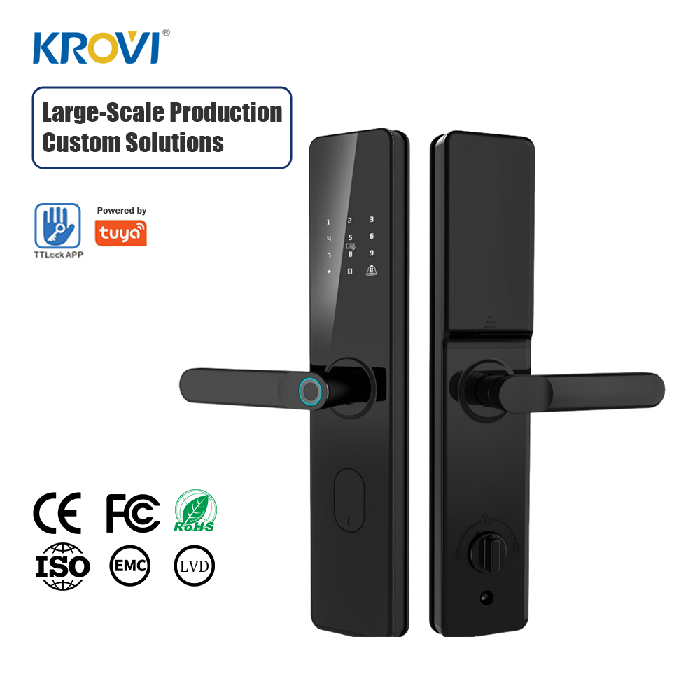 Electronic Smart Fingerprint Password Digital Lock Tuya Ttlock Smart Door Lock Wifi Electronic Digital Fingerprint Smart Lock