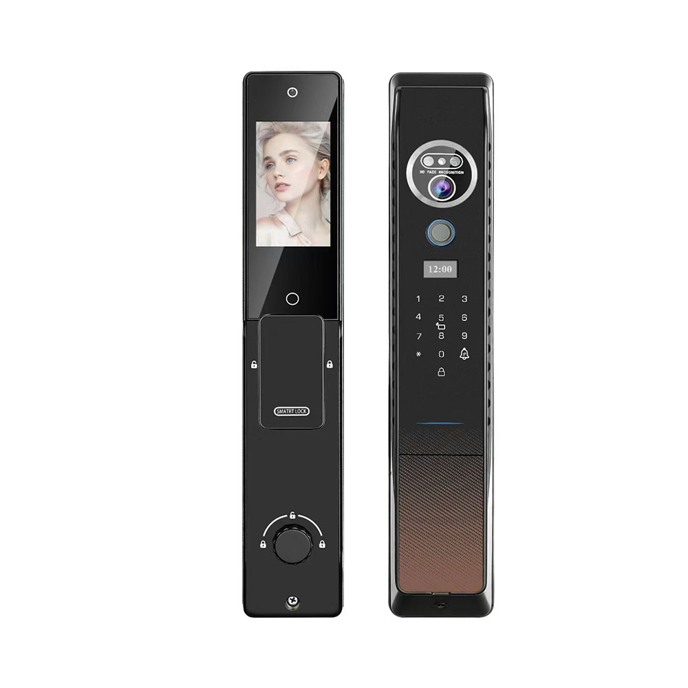 New Design Unlocking Door Lock 3D Face Recognition PIN Fingerprint NFC Card Access Aluminum Alloy