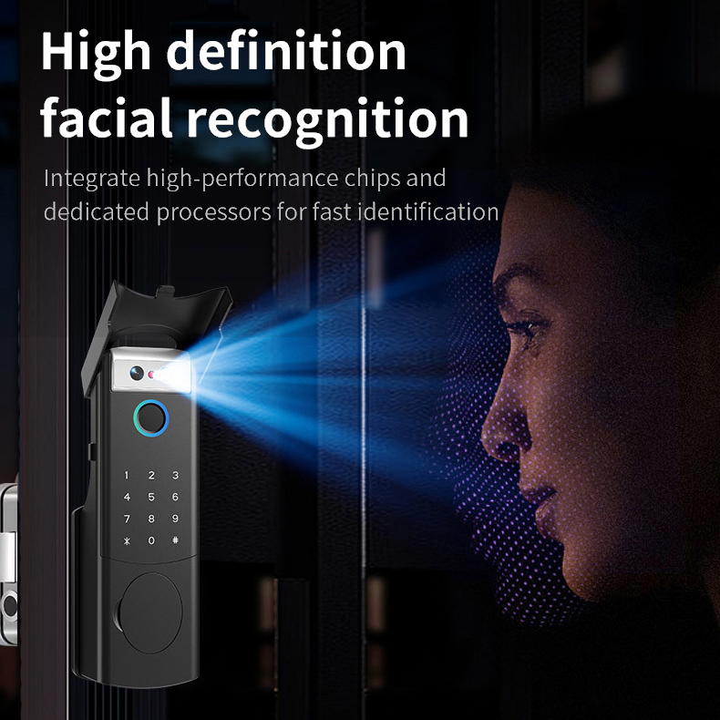 Electronic Tuya WiFi APP Remote Control Digital Double Keypad Fingerprint Rim Smart Gate Lock for Door Cerradura Inteligente