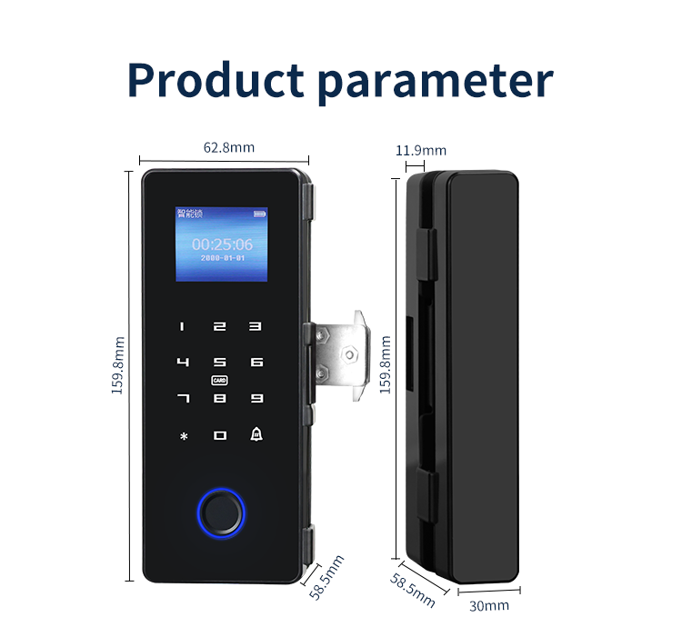 Hot Sale Durable Anti-Theft Keyless Digital Door Lock Smart Main Entry Front Metal Gate for Home School Polished Waterproof