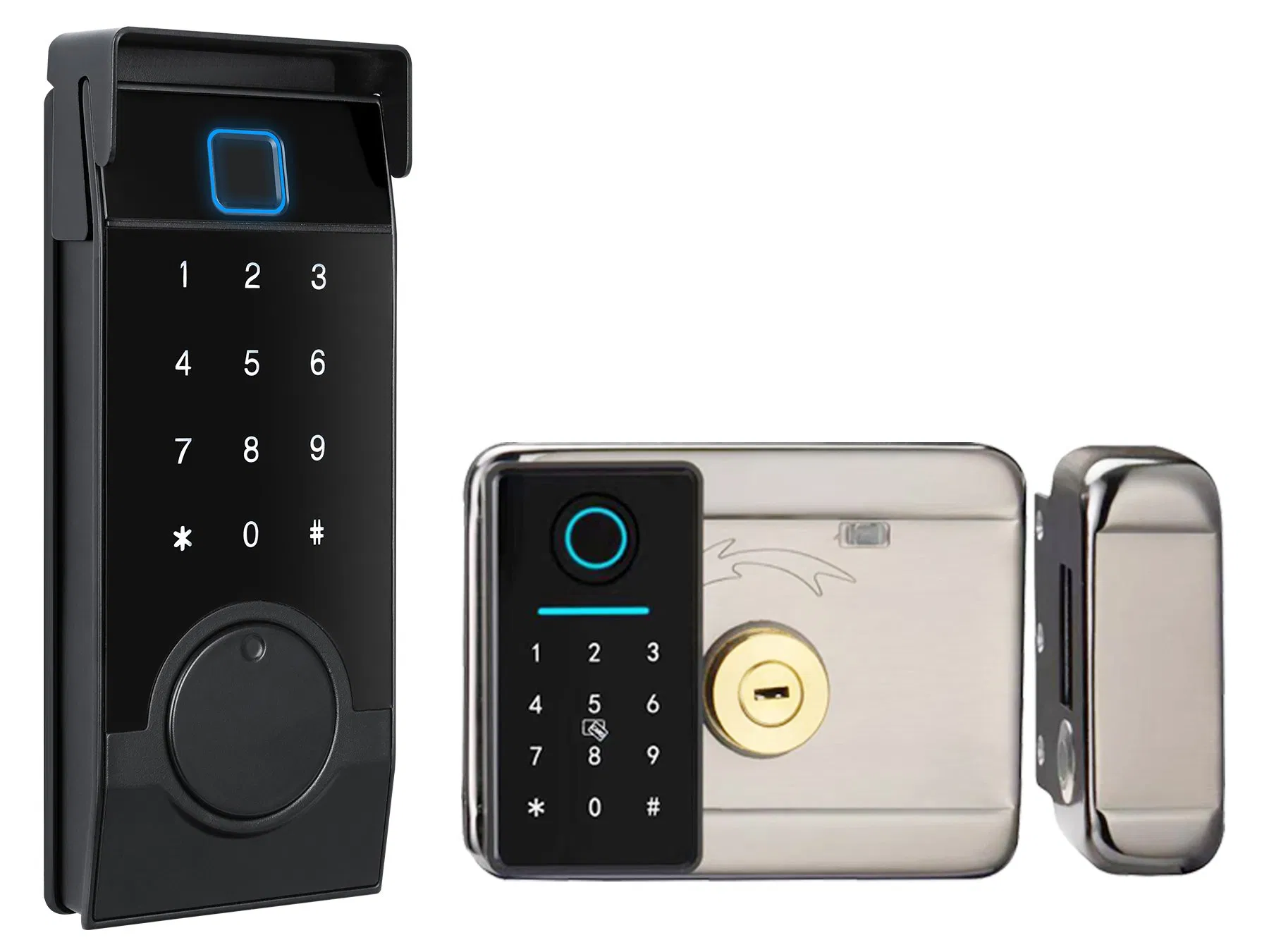 Smart Electric Night Latch Rim Lock Rimlock Deadbolt Nt003