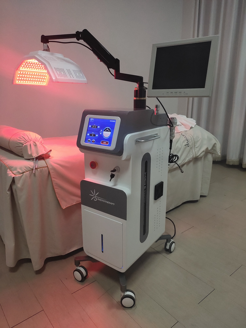 10 in 1 Multifunctional Acne Treatment Facial Device LED PDT Light Therapy Machine Mestherapy RF Skin Analyzer