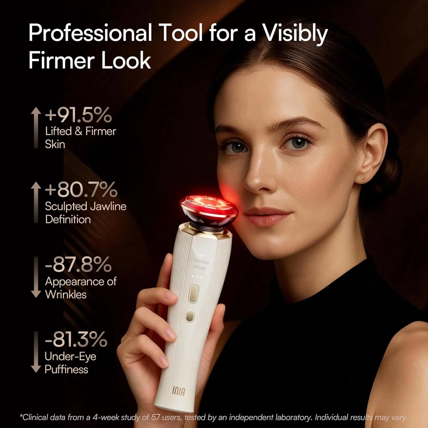 Wireless Home Microcurrent Beauty Device for Skin Tightening Anti-Aging Mini Face &amp; Neck Lifting Massage Tool