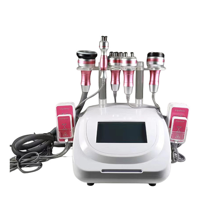 Portable 6 in 1 40K Cavitation RF Vacuum Body Contouring Slimming Machine for Weight Loss