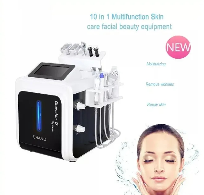 Korean Hydra Dermabrasion Aqua Silk Peel RF Bio Ultrasonic Massage Machine for Skin Care