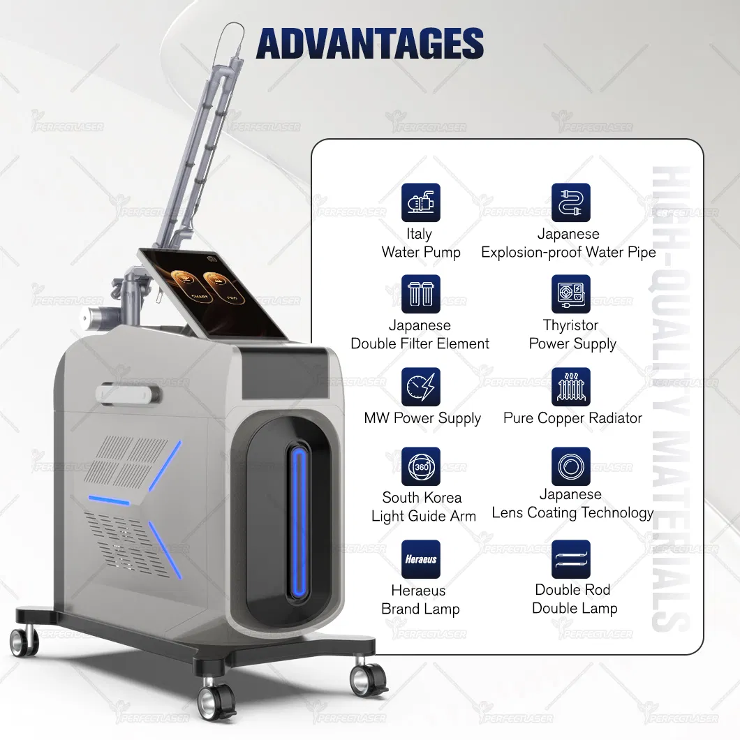 CE FDA OEM ODM Latest Technology 3000W Power 7-Wavelength 350PS Picosecond Tattoo Laser Removal Machine Price