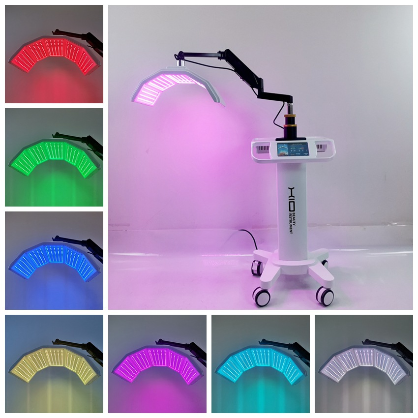 7 Color PDT LED Face Mask Light Therapy Device Skin Tightening Machine Skin Rejuvenation Photon Device for Face Black Spot Remover Anti-Wrinkle Anti Aging Salon