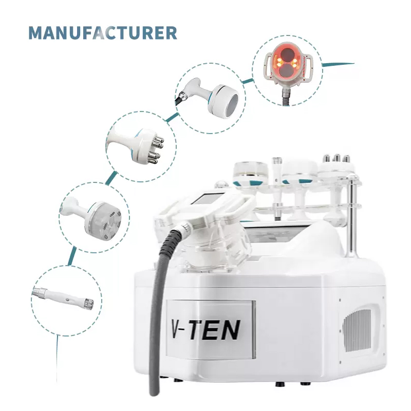 2025 Vela Boby Shape Professional Vacuum Roller 6 in 1 Therapia Retcet Radportable V10 Vacuum Roller Machine Vela Body Shape Slimming Cavitation Salon Equipment