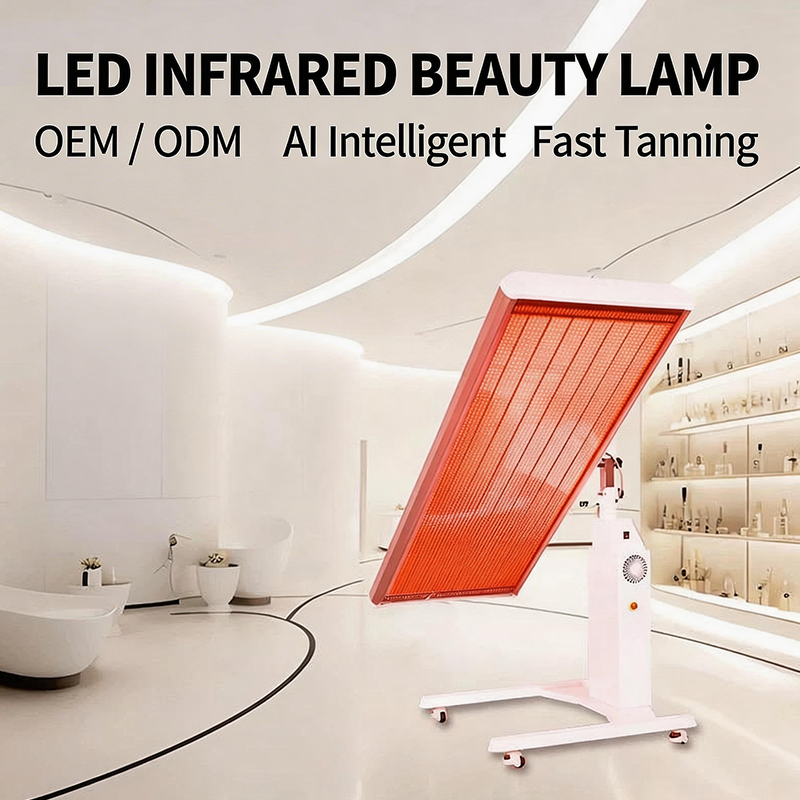Standing Face Beauty PDT Machine LED Light Therapy Device with Near Infrared &amp; Red Light for Hands &amp; Feet