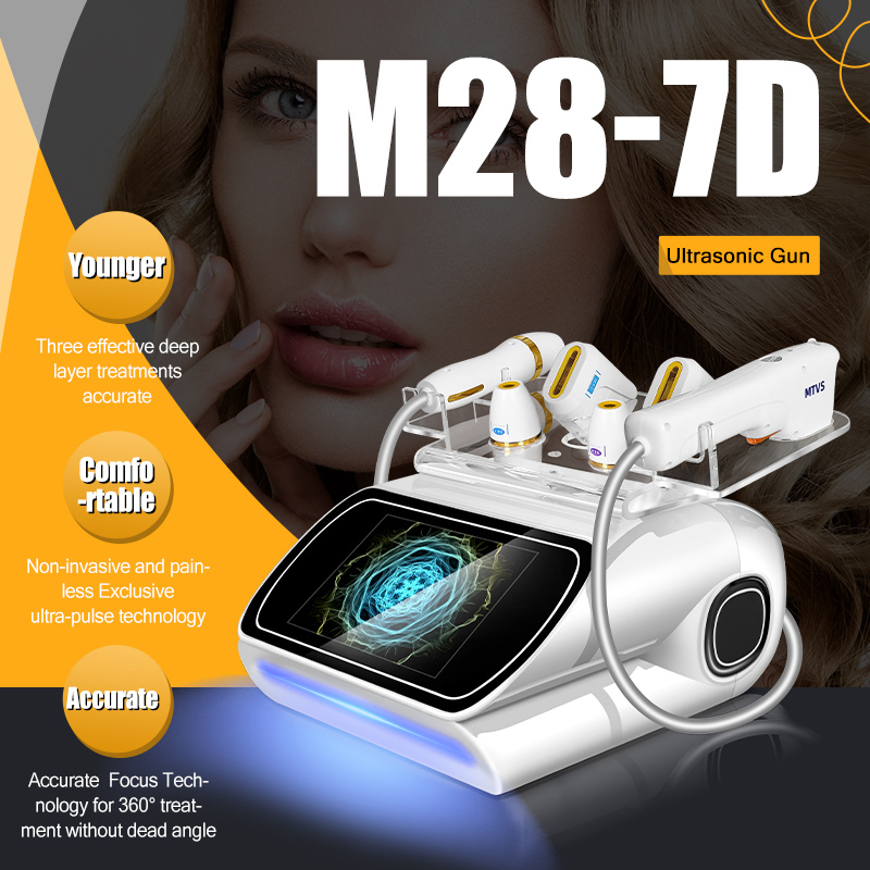 Hifu 7D Machine Skin Lifting 7D Anti Aging Skin Tightening Machine Wrinkle Remover Machine High Intensity Focused Ultrasound