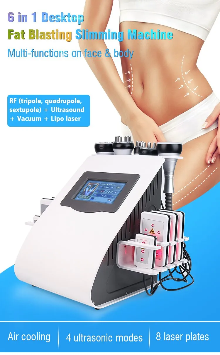6 in 1 Cavitation Lipo Laser Slimming Machine
