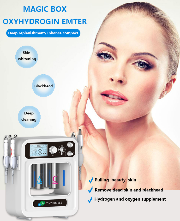 4 in 1 Hydrafaci and Dermabrasion Hydra Oxygen Jet Peel Facial Beauty Machine Microdermabrasion Equipment
