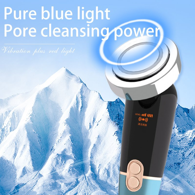 [Zsm] Mini Blue Multifunctional RF Red Light Anti-Aging Skin Tightening Handheld Beauty Device