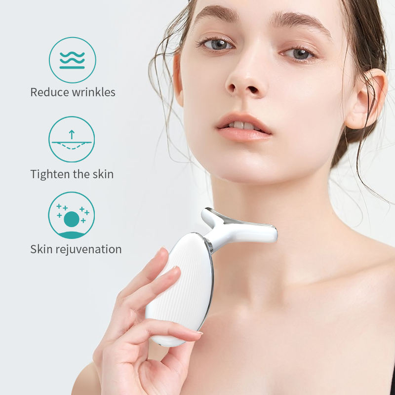 Multifunction Face Neck Lifting Massager Skin Care Wrinkle Remover With Vibration with 3/7 Color