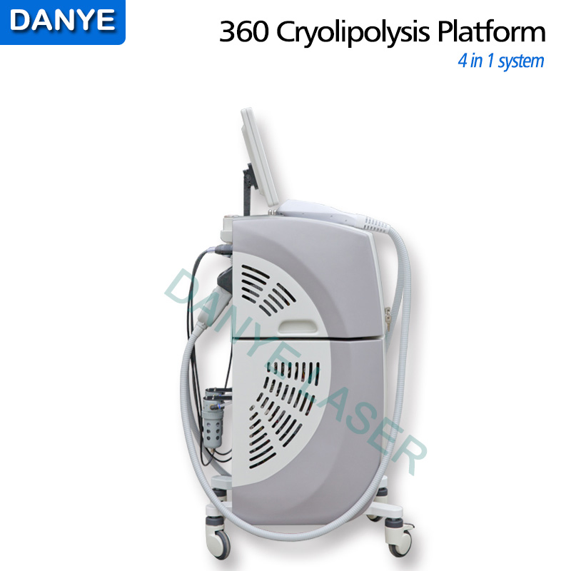 360 Cryolipolysis RF Ultrasonic Cavitation Body Slimming Face Skin Tightening Machine