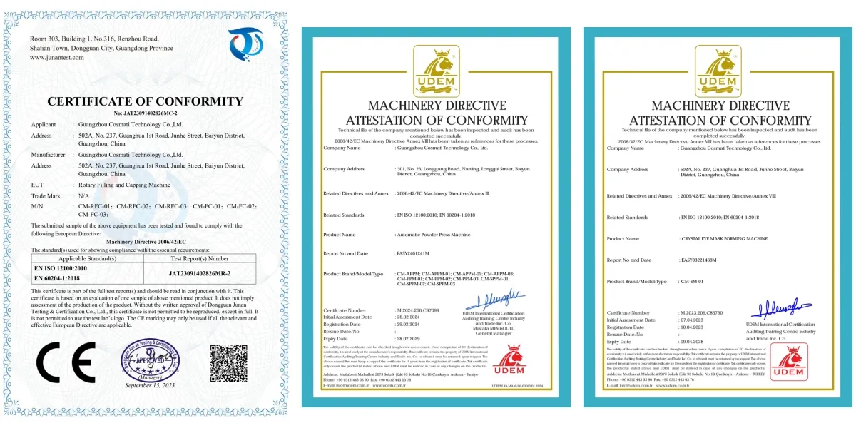 Certifications