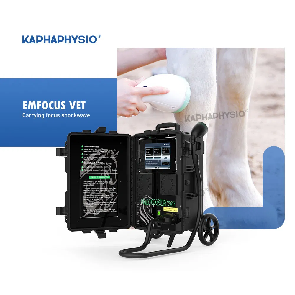 Kaphaphysio Veterinary Fswt Therapy Machine Emfocus Vet Portable Shockwave Device Pain Treatment