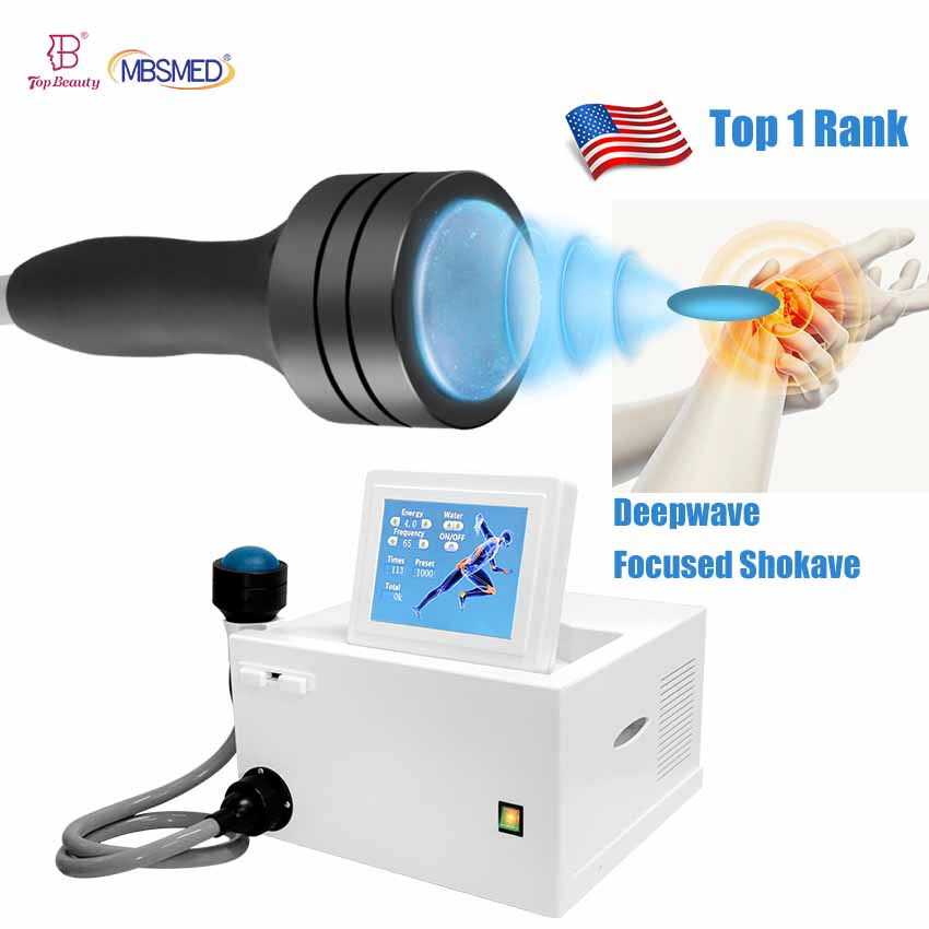 Deepwave High-Energy Focused Shockwave Therapy Machine Chronic Musculoskeletal Pain Relief Plantar Fasciitis Resolution Therapy