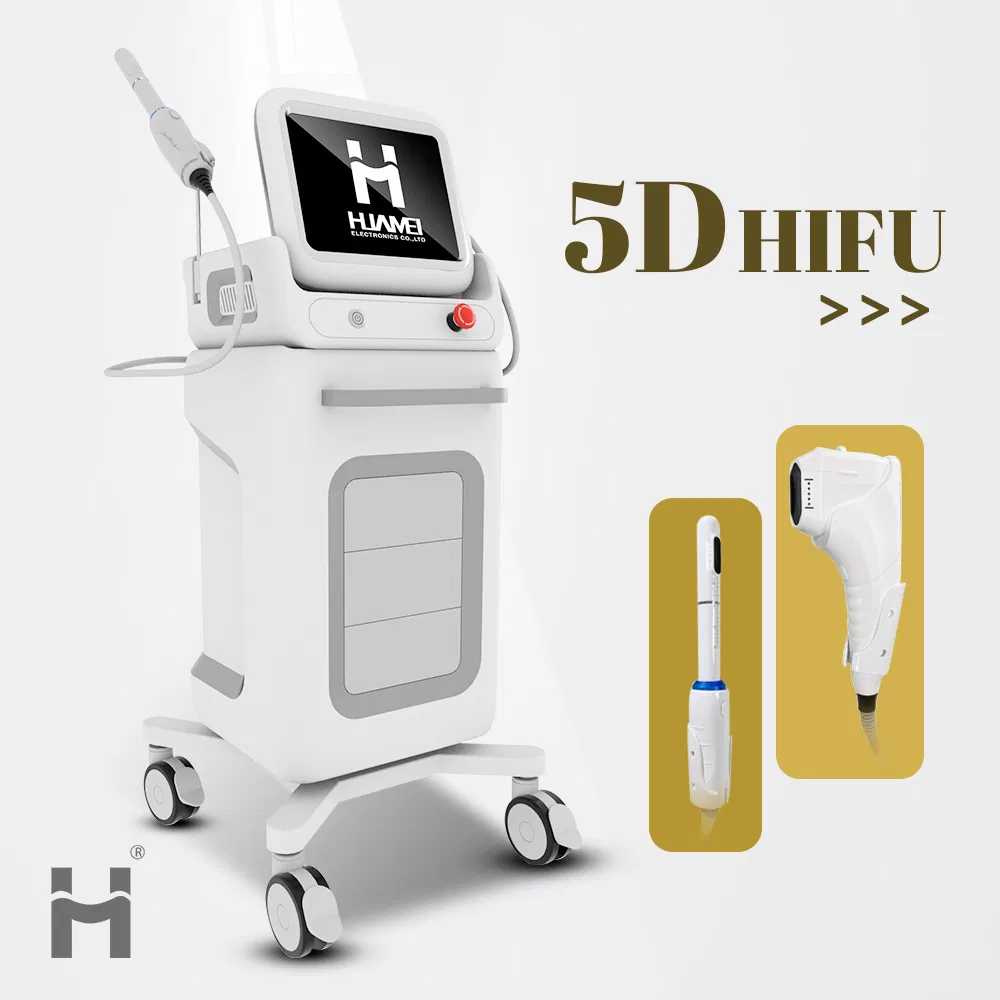 Portable 2 Handles Anti-Aging Face Lifting Skin Tightening Facial Beauty Machine Body Slimming Wrinkle Removal Skin Rejuvenation Hifu Machine