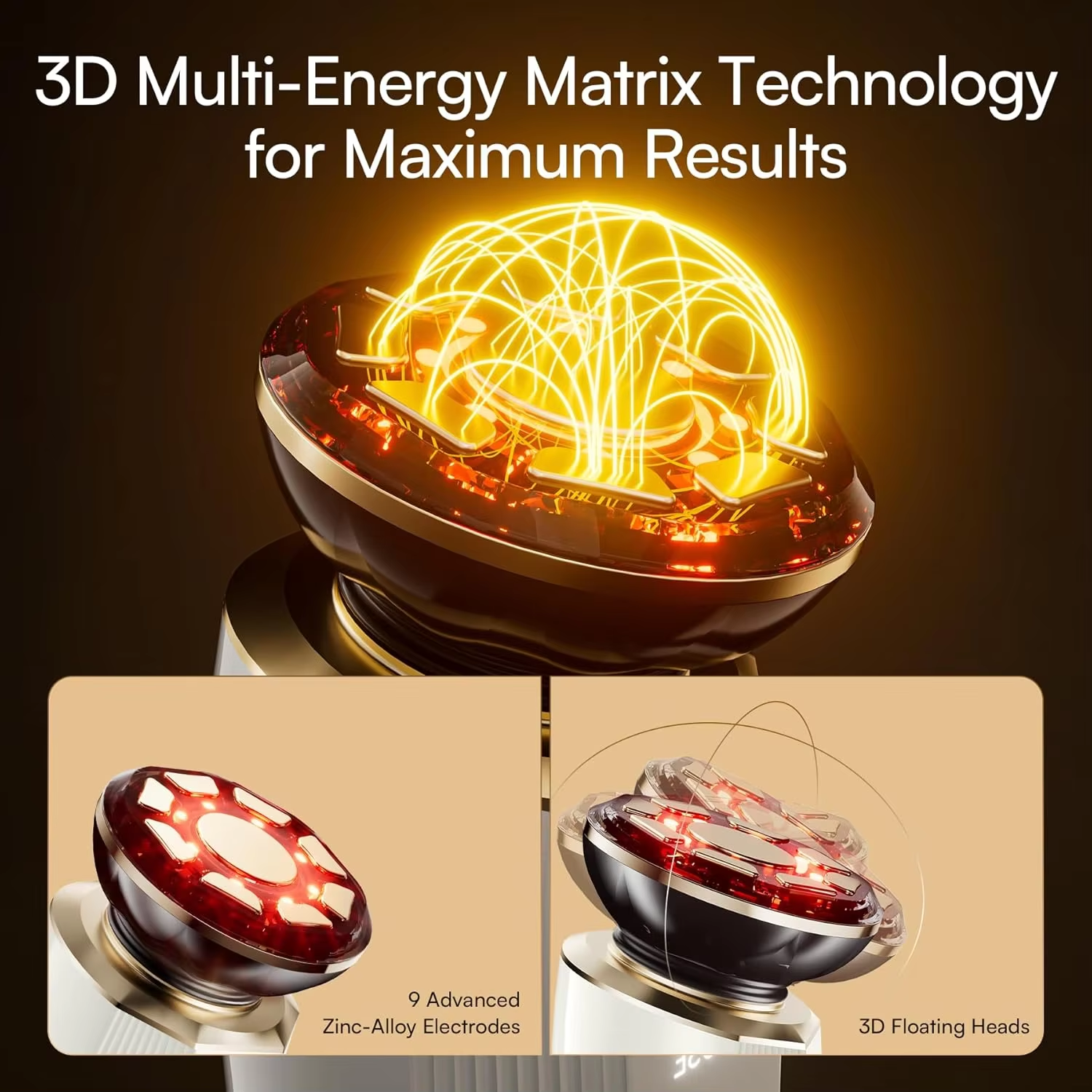 Wireless Home Microcurrent Beauty Device for Skin Tightening Anti-Aging Mini Face &amp; Neck Lifting Massage Tool