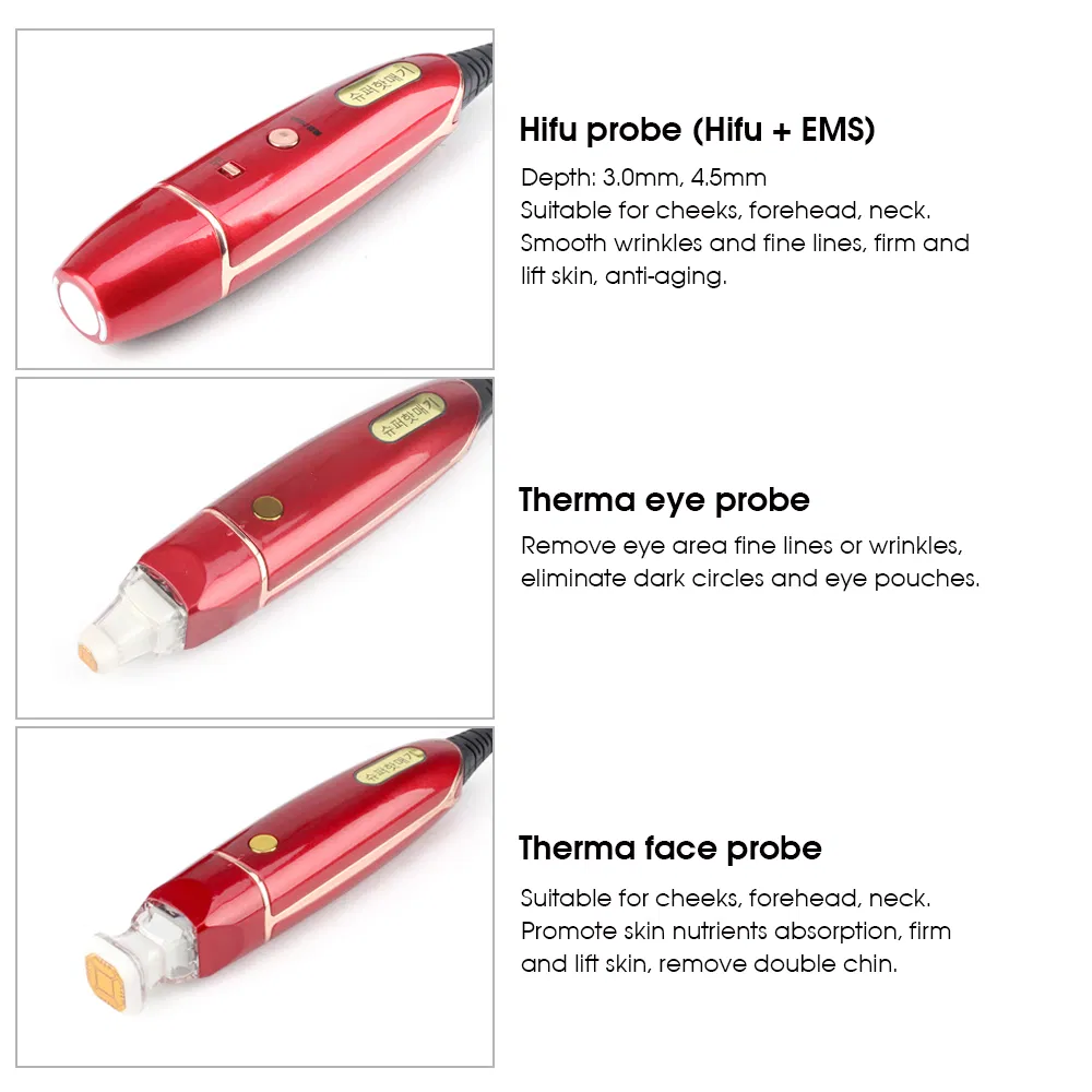2 in 1 RF Thermal and 2D Hifu Skin Tightening Device for Face Lifting Eye Care