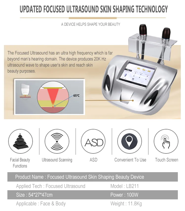 Hifu Portable Painless Machine