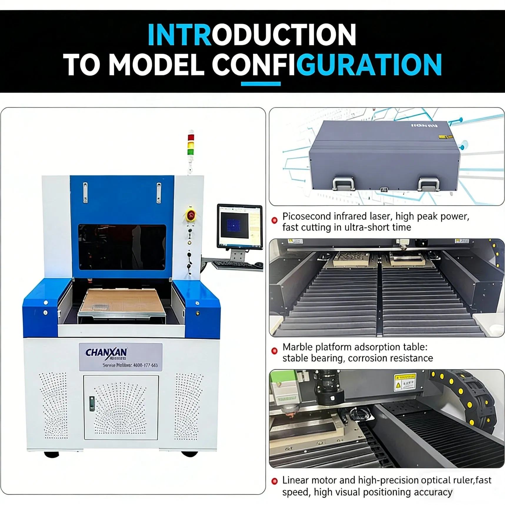Factory Price UV Picosecond China Laser Cutting Machine for Mobile Phone Parts