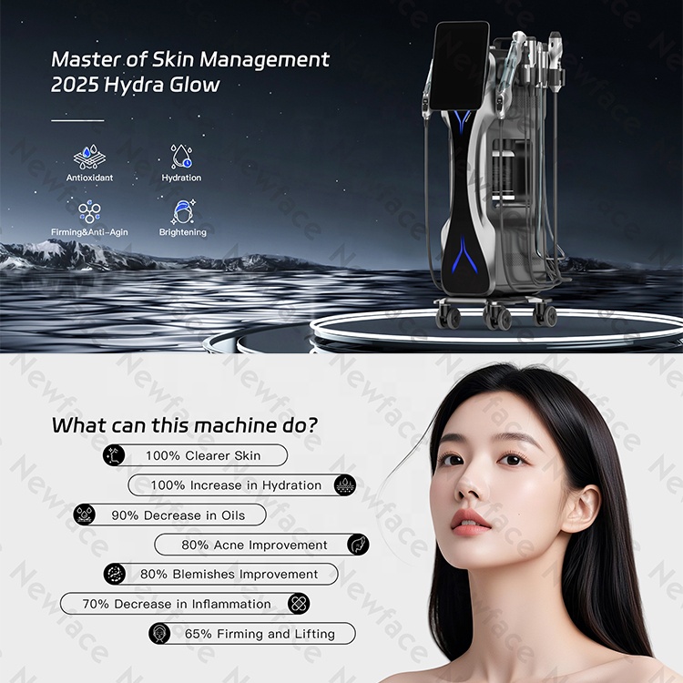 NewFace CE LVD Powerful Comprehensive High-end Skin Health Management System 12 in 1 Multi Functions Hydra Beauty Facial Machine