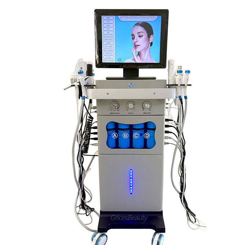 18 in 1 Water Peeling Facial Machine Deep Cleansing Blackhead Removal Skin Tightening Oxygen Infusion Beauty Equipment for Salon