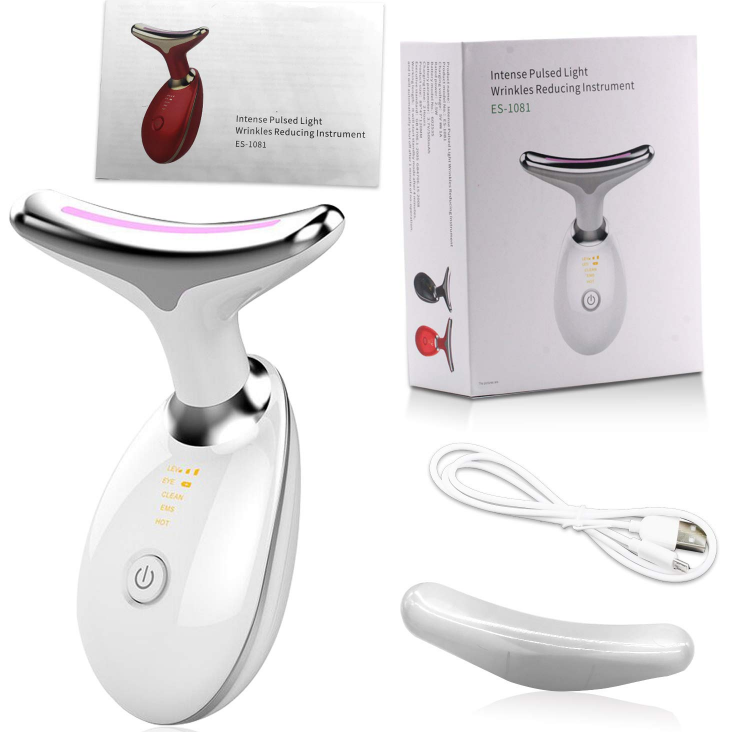Multifunction Face Neck Lifting Massager Skin Care Wrinkle Remover With Vibration with 3/7 Color