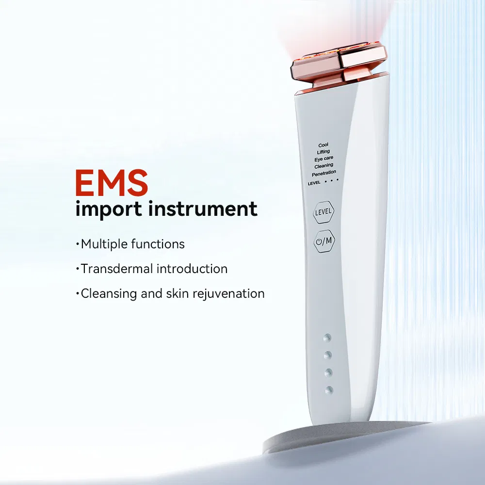Multifunction Mini Beauty Device RF EMS Microcurrent Red Light Therapy Anti-Aging Skin Care Tightening Rejuvenation Facial Massager Equipment