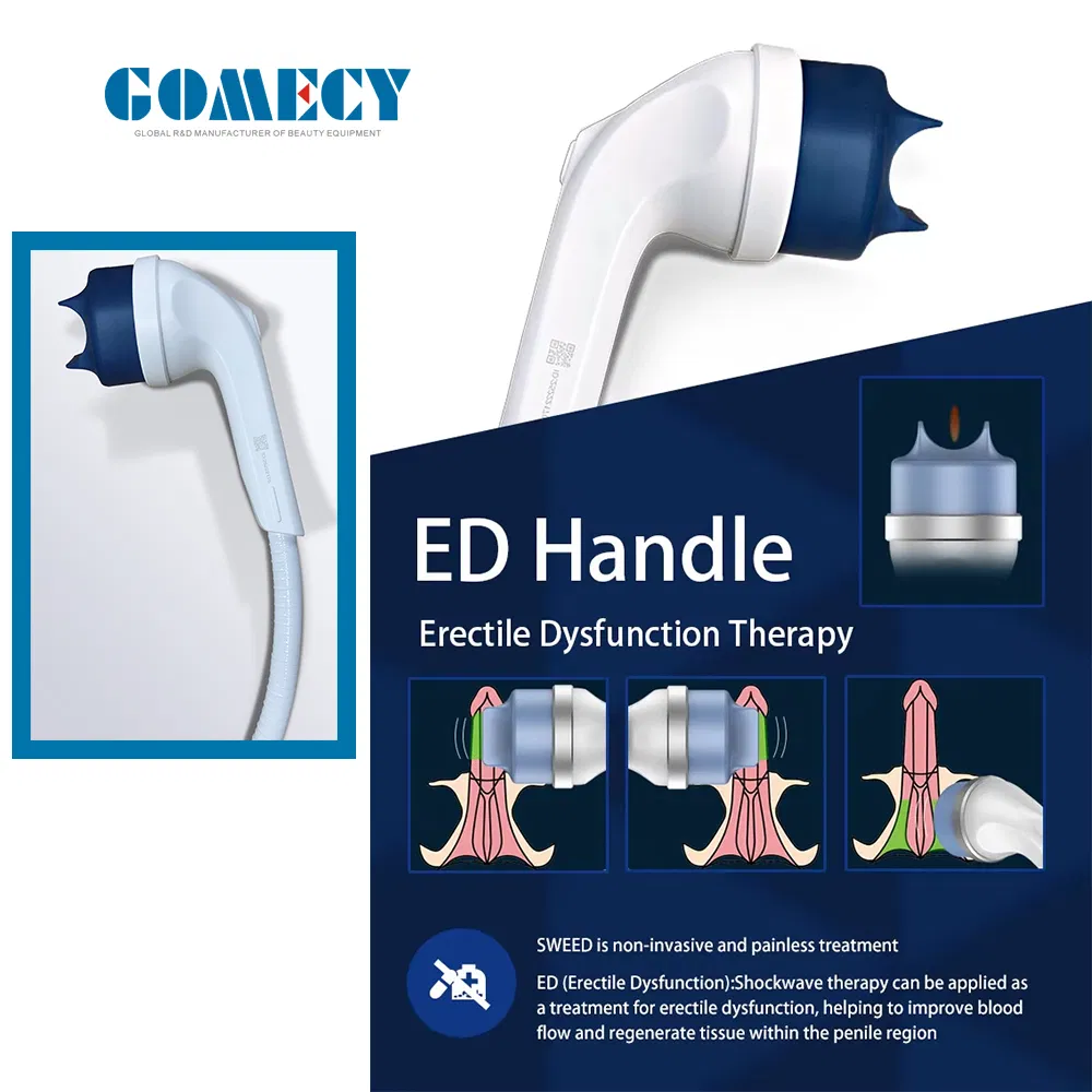 2025 Portable Focused Radial Eswt Erectile Dysfunction Focus Extracorporeal Shockwave Therapy Machine for Physical Therapy