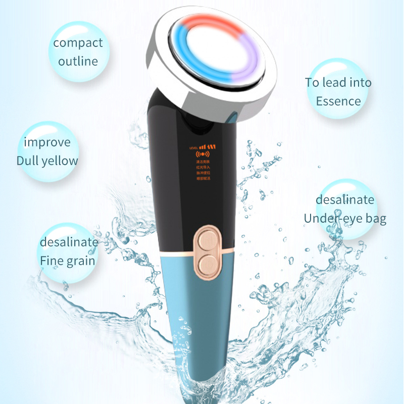 [Zsm] Mini Blue Multifunctional RF Red Light Anti-Aging Skin Tightening Handheld Beauty Device