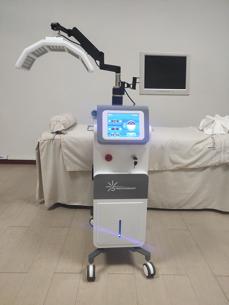 10 in 1 Multifunctional Acne Treatment Facial Device LED PDT Light Therapy Machine Mestherapy RF Skin Analyzer