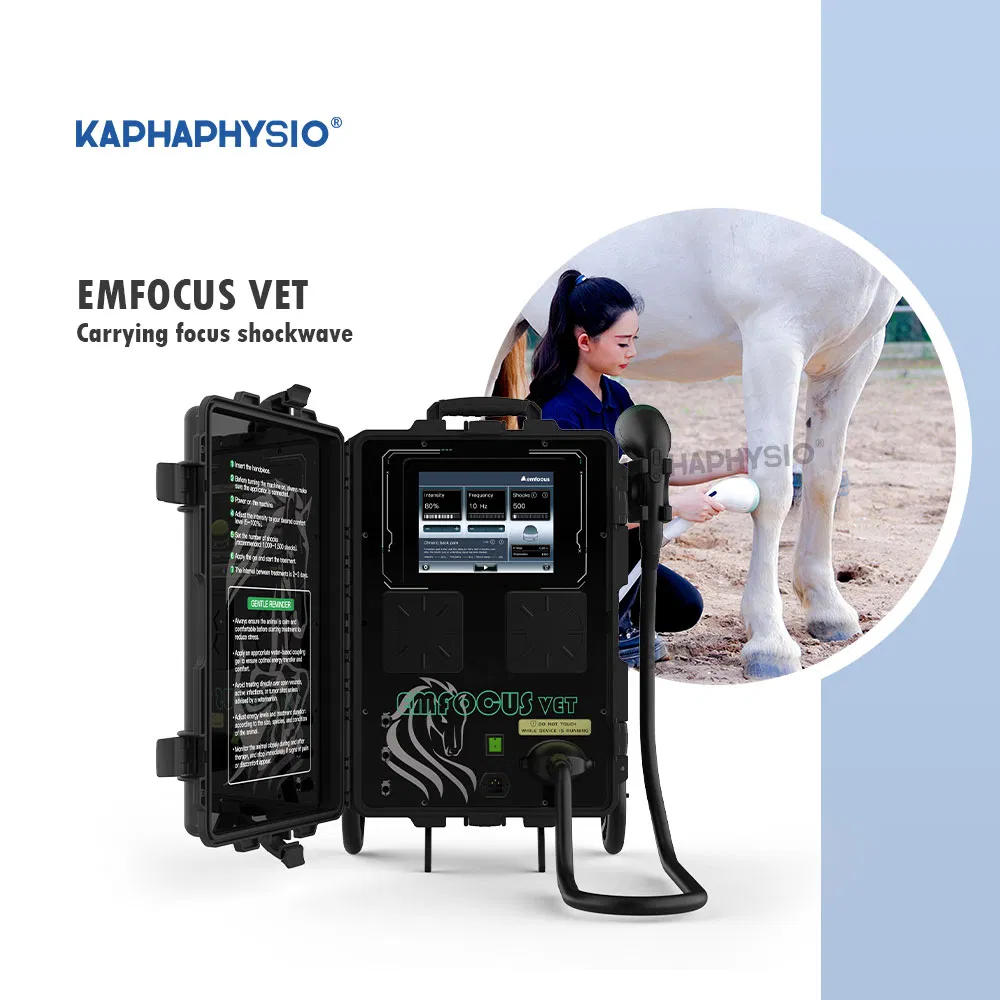 Kaphaphysio Veterinary Fswt Therapy Machine Emfocus Vet Portable Shockwave Device Pain Treatment