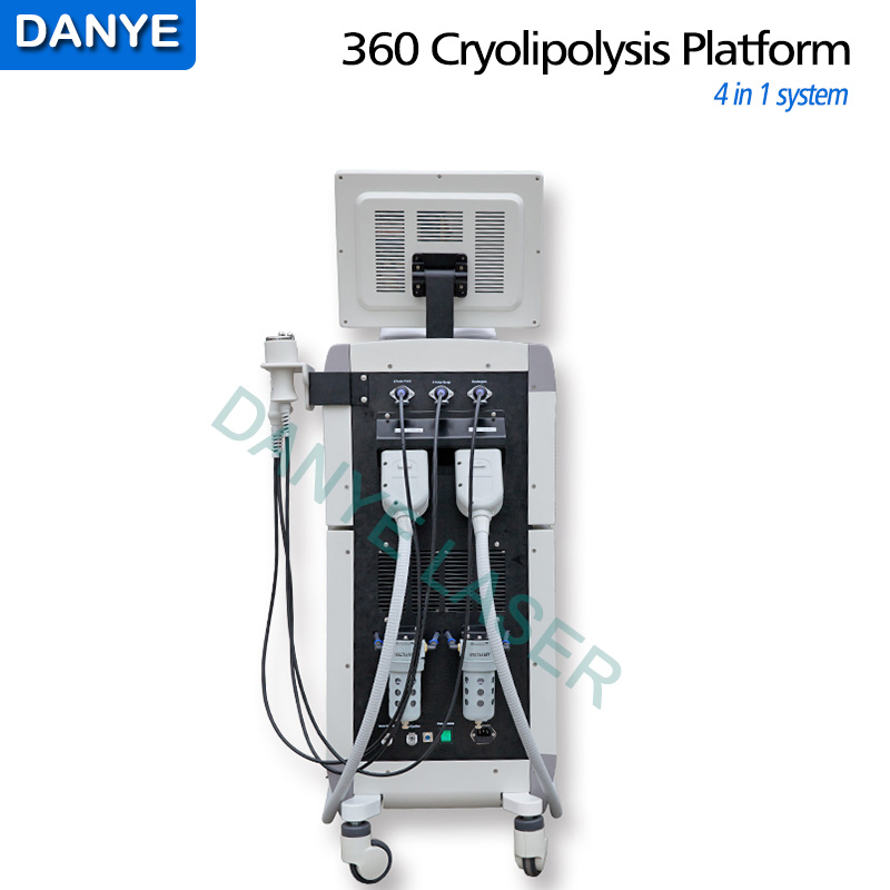 360 Cryolipolysis RF Ultrasonic Cavitation Body Slimming Face Skin Tightening Machine