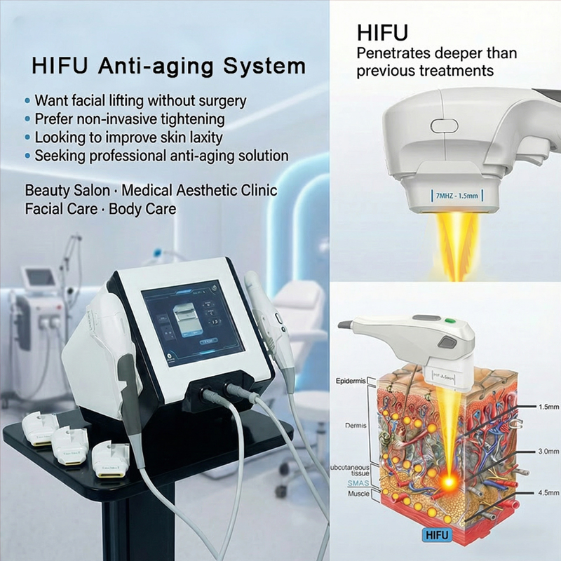 Hifu Machine for Face Lifting Wrinkle Removal Anti-Aging System